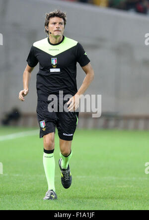 Udine, Italie. Août 30, 2015. Antonio Damato arbitre au cours de la Serie A italienne match de football entre l'Udinese Calcio v Palerme le 30 août 2015, au stade du Frioul à Udine, Italie. Credit : Andrea Spinelli/Alamy Live News Banque D'Images