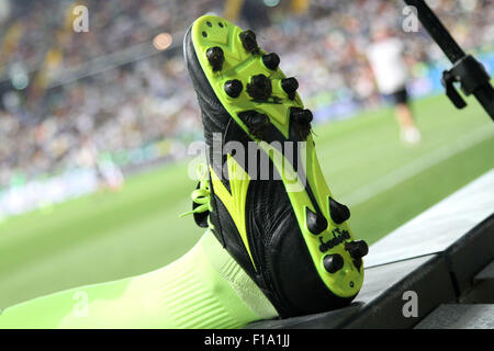 Udine, Italie. Août 30, 2015. Chaussure de football au cours de la Serie A italienne match de football entre l'Udinese Calcio v Palerme le 30 août 2015, au stade du Frioul à Udine, Italie. Credit : Andrea Spinelli/Alamy Live News Banque D'Images