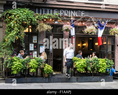 Petit Prince Restaurant à SoHo, NEW YORK, USA Banque D'Images