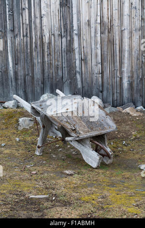 La Norvège, mer de Barents, Svalbard, Spitzberg. L'extraction de marbre abandonnés historique règlement de New London (Londres, New York). Banque D'Images