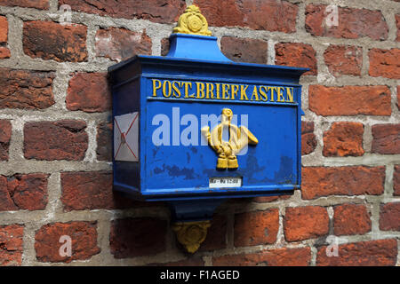 Bremen, Allemagne, dans la boîte aux lettres historique Boettcherstrasse Banque D'Images