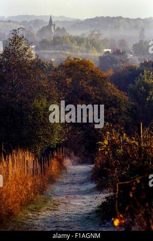 Couleurs d'automne au village de Lamberhurst.Kent.Angleterre.ROYAUME-UNI Banque D'Images