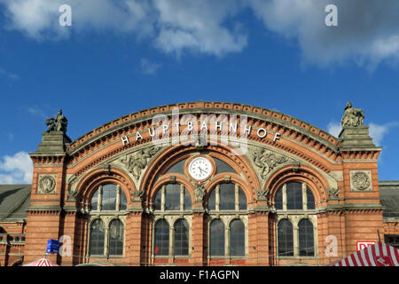 Bremen, Allemagne, la gare principale de Brême Banque D'Images