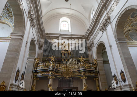 Intérieur, église St Peters et St Pauls, Cracovie, Pologne Banque D'Images