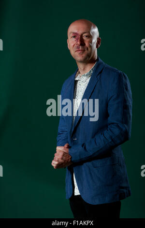 Édimbourg. UK. 31 août. Edinburgh International Book Festival. Jour 17 Edinburgh International Book Festival a lieu à Charlotte Square Gardens. Photo Christopher Brookmyre. Pako Mera/Alamy Live News Banque D'Images