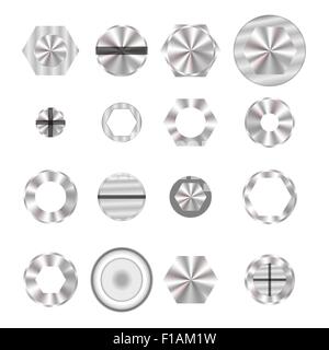 Têtes de vis Illustration de Vecteur