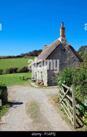 Maison de vacances près de Prussia Cove, à Cornwall, England, UK Banque D'Images