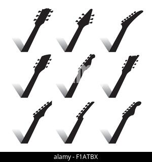 Un résumé de la musique de fond de guitare Illustration de Vecteur