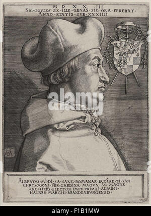 Albrecht Dürer - Le Cardinal Albrecht de Brandebourg Banque D'Images