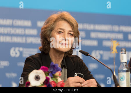 65. Berlinlale - actrice Charlotte Rampling lors de la présentation du film 45 ANS Banque D'Images