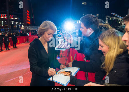 65. Berlinlale - actrice Charlotte Rampling lors de la présentation du film 45 ANS Banque D'Images