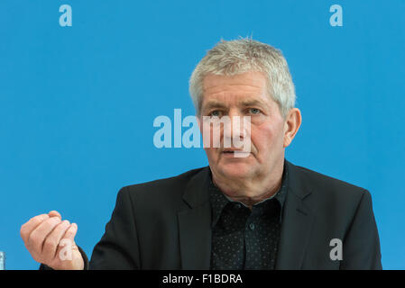 Roland Jahn, commissaire fédérale pour les dossiers du Service de sécurité de l'état de l'ancienne République démocratique allemande (Stasi) Banque D'Images