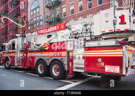 New York City Fire Truck Banque D'Images