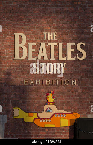 L'exposition Beatles Story, Albert Docks, Liverpool, Angleterre, Royaume-Uni Banque D'Images