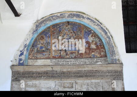 Shën Mërisë Onufri Museum, l'église de la Dormition de Sainte Marie (alias cathédrale de la Dormition), château, Berati Berati, Albanie, Balkans, Europe Banque D'Images