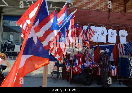 Puerto Rica décrochage t shirts drapeaux drapeau Banque D'Images