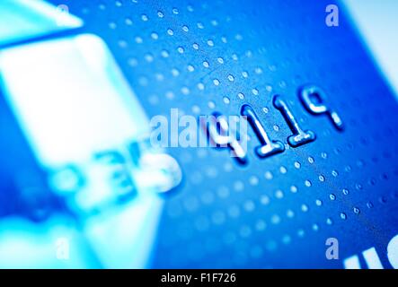 Les paiements par carte de crédit. Carte bancaire de débit photo gros plan. Banque D'Images