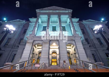 Denver Colorado Capitol Building at Night. Colorado State Capitol situé au 200 East Colfax Avenue à Denver, Colorado. Banque D'Images