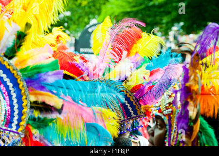 Leeds, UK. Août 31, 2015 dans potternewton colorés. headresses Park, Leeds, West Yorkshire UK Crédit : Graham hardy/Alamy live news Banque D'Images