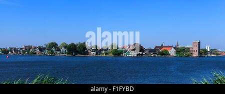 Vue panoramique de la ville de Zaanse Schans Banque D'Images