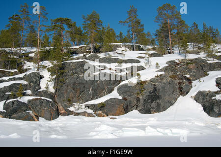 Mer Blanche, de l'Arctique, la Russie. 15 Oct, 2014. Arctique, Russie, nord de la Russie, de la mer Blanche, Kareliya © Andrey Nekrasov/ZUMA/ZUMAPRESS.com/Alamy fil Live News Banque D'Images