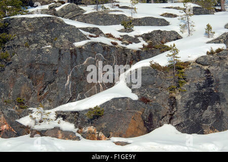 Mer Blanche, de l'Arctique, la Russie. 15 Oct, 2014. Arctique, Russie, nord de la Russie, de la mer Blanche, Kareliya © Andrey Nekrasov/ZUMA/ZUMAPRESS.com/Alamy fil Live News Banque D'Images