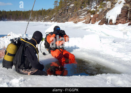 Mer Blanche, de l'Arctique, la Russie. 15 Oct, 2014. Arctique, Russie, nord de la Russie, de la mer Blanche, Kareliya © Andrey Nekrasov/ZUMA/ZUMAPRESS.com/Alamy fil Live News Banque D'Images