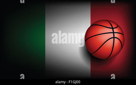 Basket Ball italien, vector Banque D'Images