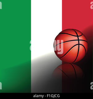 Basket Ball italien, vector Banque D'Images