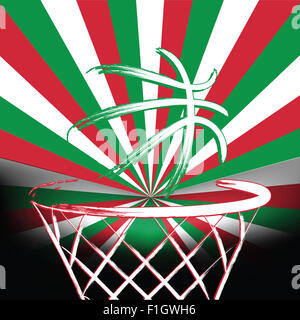 Basket Ball italien, vector Banque D'Images