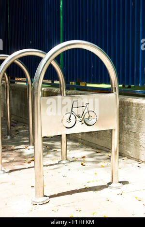 Lieu vide pour un stationnement des bicyclettes. Banque D'Images