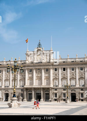 Palacio Real de Madrid (Palais Royal de Madrid) Madrid, Communauté de Madrid, Espagne. Banque D'Images