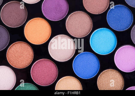 Palette ombres à paupières professionnel, gros plan Banque D'Images