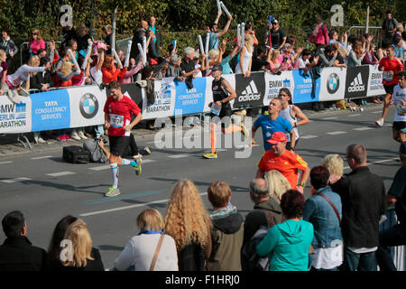 Impressionen - Marathon de Berlin, 28. Septembre 2014, Berlin-Mitte. Banque D'Images