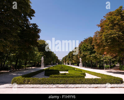 Jardins de El Retiro, Madrid, Communauté de Madrid, Espagne. Banque D'Images