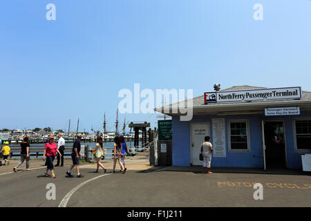 Terminal de Ferry de New York Long Island Greenport Banque D'Images