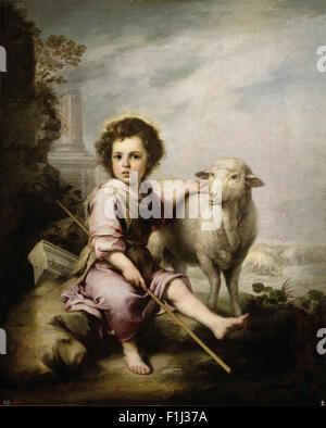 Bartolomé Esteban Murillo - Le Bon Pasteur Banque D'Images