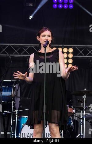 Sophie Ellis-Bextor à South Tyneside Festival dimanche 26 juillet 2015 Banque D'Images