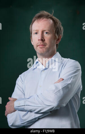 Paul Murray, le romancier irlandais au Edinburgh International Book Festival 2015. Edimbourg, Ecosse. 15 août 2015 Banque D'Images