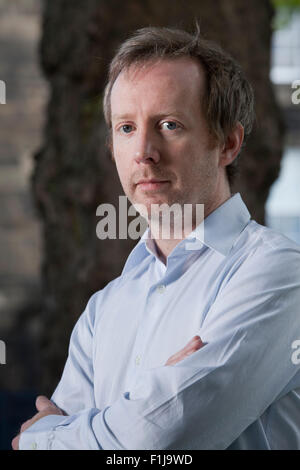 Paul Murray, le romancier irlandais au Edinburgh International Book Festival 2015. Edimbourg, Ecosse. 15 août 2015 Banque D'Images