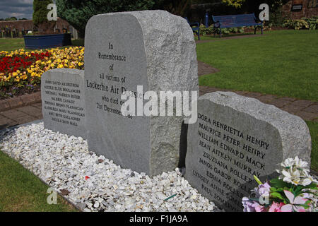 PanAm Lockerbie103 En souvenir Memorial Stones, Ecosse Banque D'Images