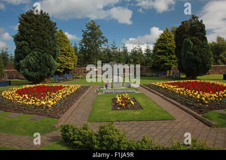 PanAm Lockerbie103 En souvenir Memorial Garden plan large, Ecosse Banque D'Images