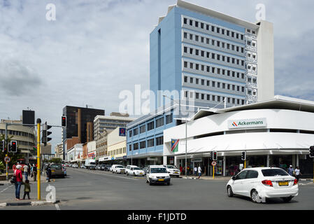 Avenue de l'indépendance, Windhoek, Khomas Windhuk (région), République de Namibie Banque D'Images