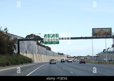 L'Australie Victoria Melbourne Autoroute Eastlink Banque D'Images