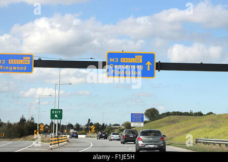 L'Australie Victoria Melbourne Autoroute Eastlink Banque D'Images