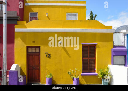 Chambre colorée de Cape Malay Bo-Kaap district, Chiappini Street, Cape Town, Western Cape Province, République d'Afrique du Sud Banque D'Images