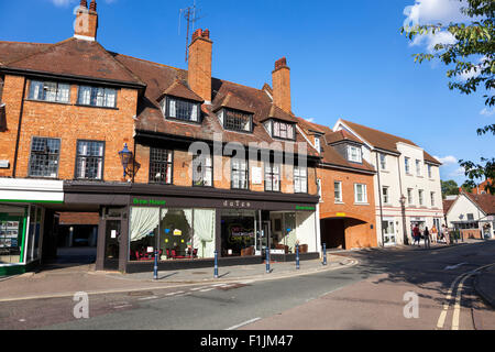 Maisons de thé à Hitchin, UK Banque D'Images