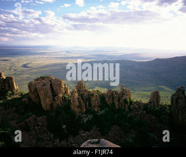 Arbres pétrifiés Vallée de la Désolation Graaff Reinet, Eastern Cape, Afrique du Sud Banque D'Images