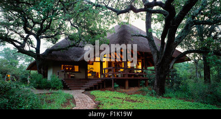 Lodge de Londolozi Private Game Reserve, Sabi Sands Game Reserve, la province de Mpumalanga, Afrique du Sud Banque D'Images