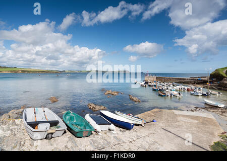 Le port à Portscatho sur la côte sud des Cornouailles Banque D'Images